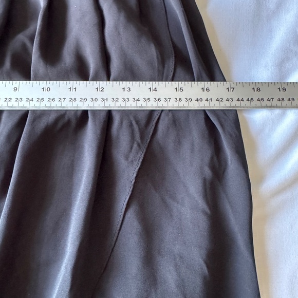 Loft 82 Women's Split‎ Wrap Front Midi Skirt Black Whimsigoth Witchy Festival - Picture 11 of 14